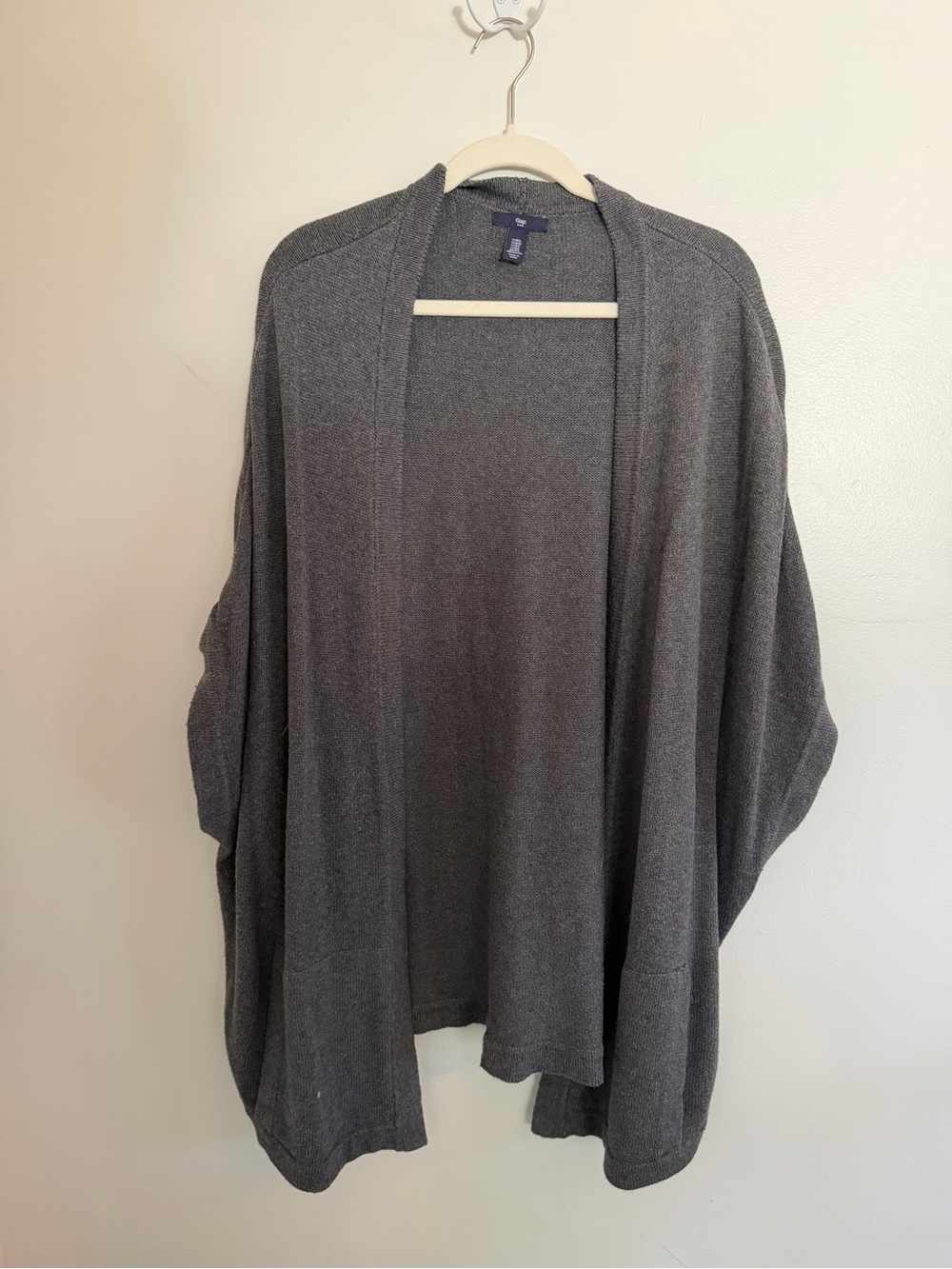 GAP Charcoal Open-Front Women's Cardigan